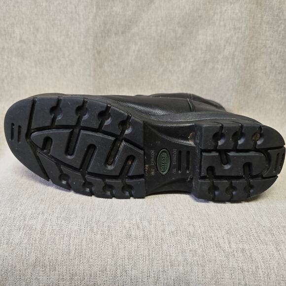 Hytest Mens Wellington Leather Work Boots Size 10 Slip Resistant Steel Toe - Picture 10 of 16